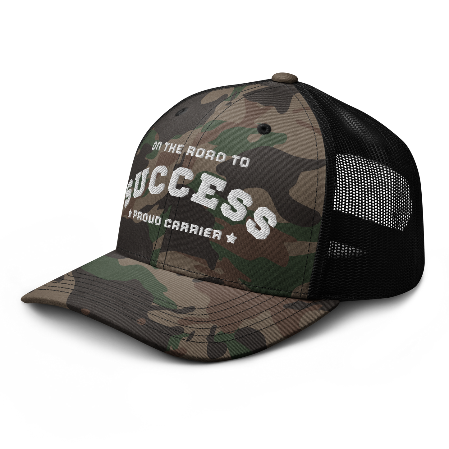 Camouflage trucker hat