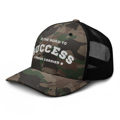 Camouflage trucker hat
