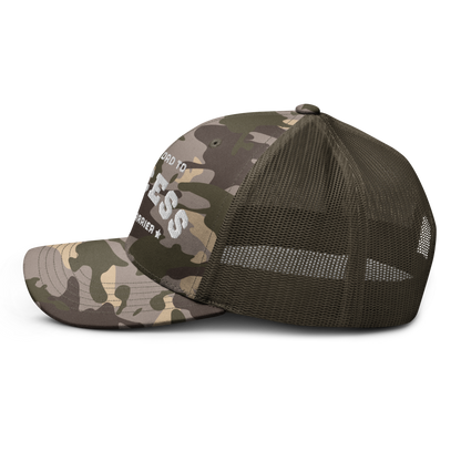 Camouflage trucker hat